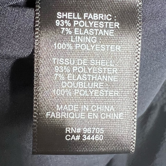 REBECCA TAYLOR Navy Blue Gauze Textured Sleeveless Dress with ruffle trim 8 - Picture 5 of 11